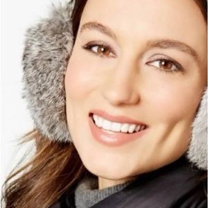 Brown rabbit fur ear muffs